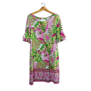 Women's Vibrant Pappagallo Shift Dress L